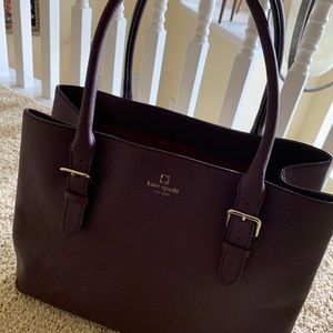 Kate Spade Dark Plum Large Tote